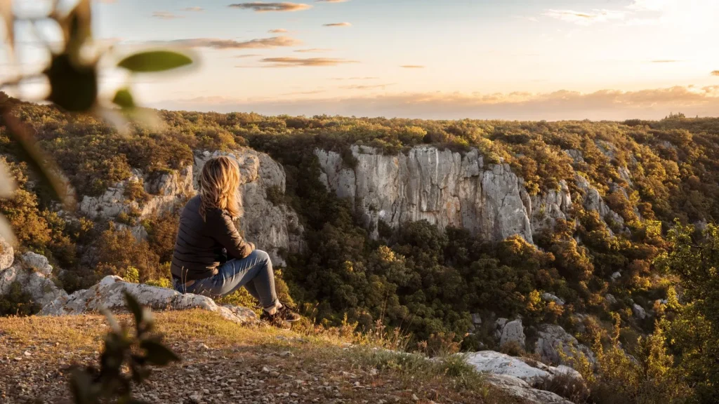 Paysage nature rando grand avignon