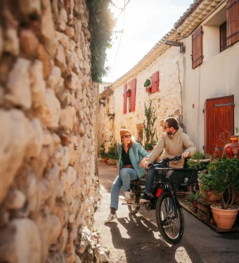 balade vélo avignon automne