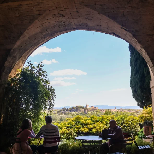cafe hortus jardins de l'abbaye villeneuve lez avignon