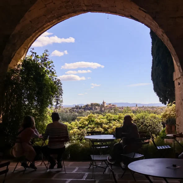 cafe hortus jardins de l'abbaye villeneuve lez avignon