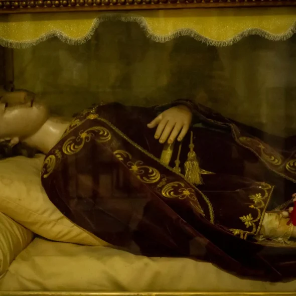 Peinture de la sépulture de Saint Valentin