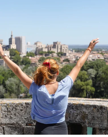 Vue Tour Philippe le Bel de Villeneuve lez Avignon