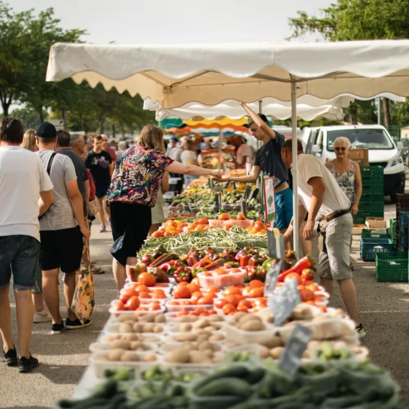 Marché agricole de Velleron