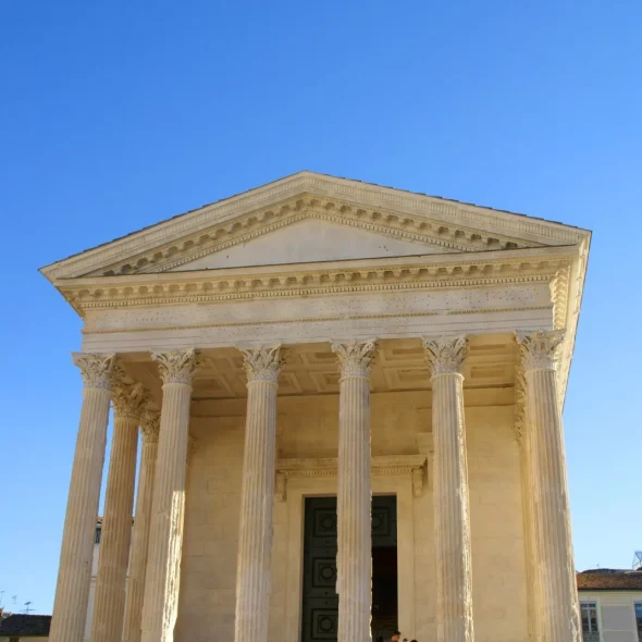 La Maison Carré, inscrite au patrimoine mondial de l'Unesco